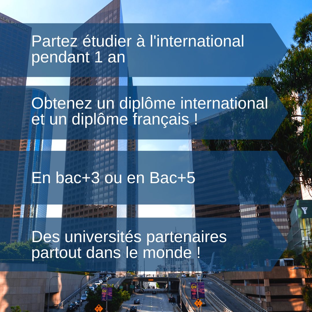IDDSFRANCE's tweet photo. 🎓 [DOUBLE DIPLÔME] 🎓

Passez votre 3ème ou votre 5ème année d’études à l’étranger et obtenez votre diplôme international ET votre diplôme français ! 🌎

Rendez-vous le 3 novembre à l’International Day, notre salon en ligne: https://t.co/k6vG2pbl2O https://t.co/iRxe8Inc3x