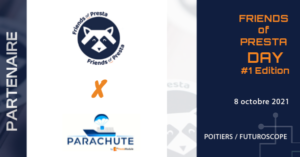 parachute_sh's tweet photo. L'équipe Parachute est heureuse d'être partenaire de la 1ère édition du #FRIENDSOFPRESTADAY qui se tient demain à Poitiers! Venez assister à la présentation de notre service de déploiement d'environnements de préproduction à la demande à 16h
https://t.co/VsW5fhUNjm
#prestashop https://t.co/b9wtRfaZco