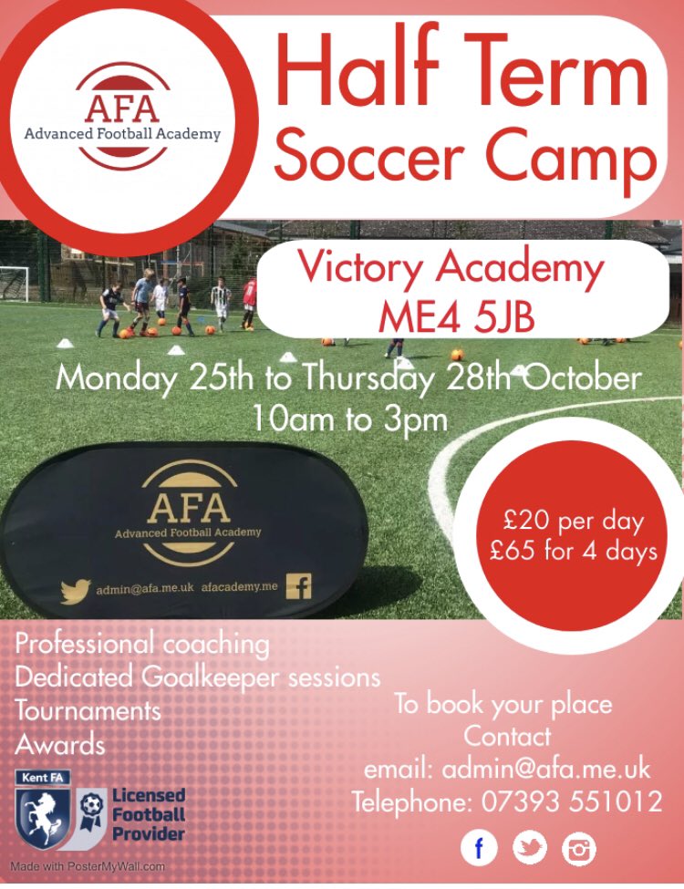 AdvancedFootba1's tweet image. Soccer camps are back in Medway @MedwayDistrict @MedwayMessenger @goingoninmedway @MedwaySport @MedwaySchools @Medway_Youth contact us to book a place