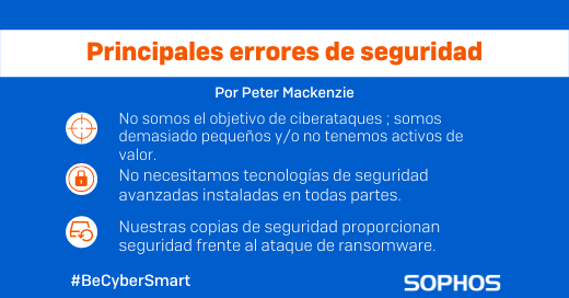 #BeCyberSmart
#Mes de la #Concienciación sobre la #Ciberseguridad¿Conoces cuales son los principales errores? 👇 Sophos