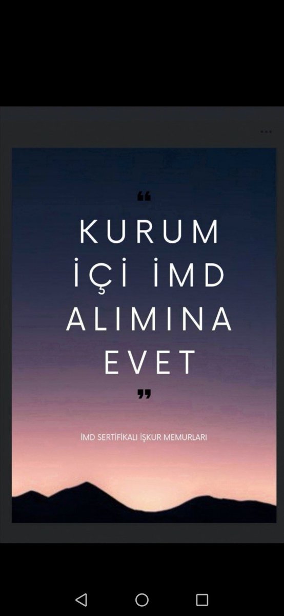 <a href="/TurkiyeIsKurumu/">İŞKUR</a> @OguzKGuldogan Sayın Genel Müdürümüz KURUM İÇİ İMD ATAMASI nı ne zaman yapacaksınız? Deneyimli personel olarak atama müjdenizi bekliyoruz (İMD sertifikalı İşkur memurları)