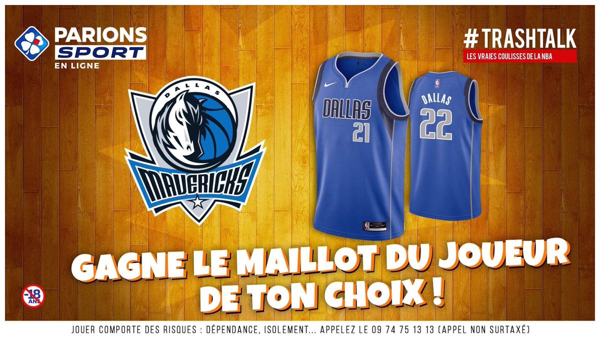 🎁 JEU-CONCOURS ! 🎁 

Avec les #30PREVIEWSEN30JOURS, TrashTalk et ParionsSport te font gagner 1 maillot par jour !! 😱

🚨 GAGNE LE MAILLOT DU JOUEUR DE TON CHOIX CHEZ LES MAVS !! 🚨

Pour participer :

1⃣ RT CE TWEET 
2⃣ FOLLOW @TRASHTALK_FR ET @PARIONSSPORT

(TAS LE 12/10)
