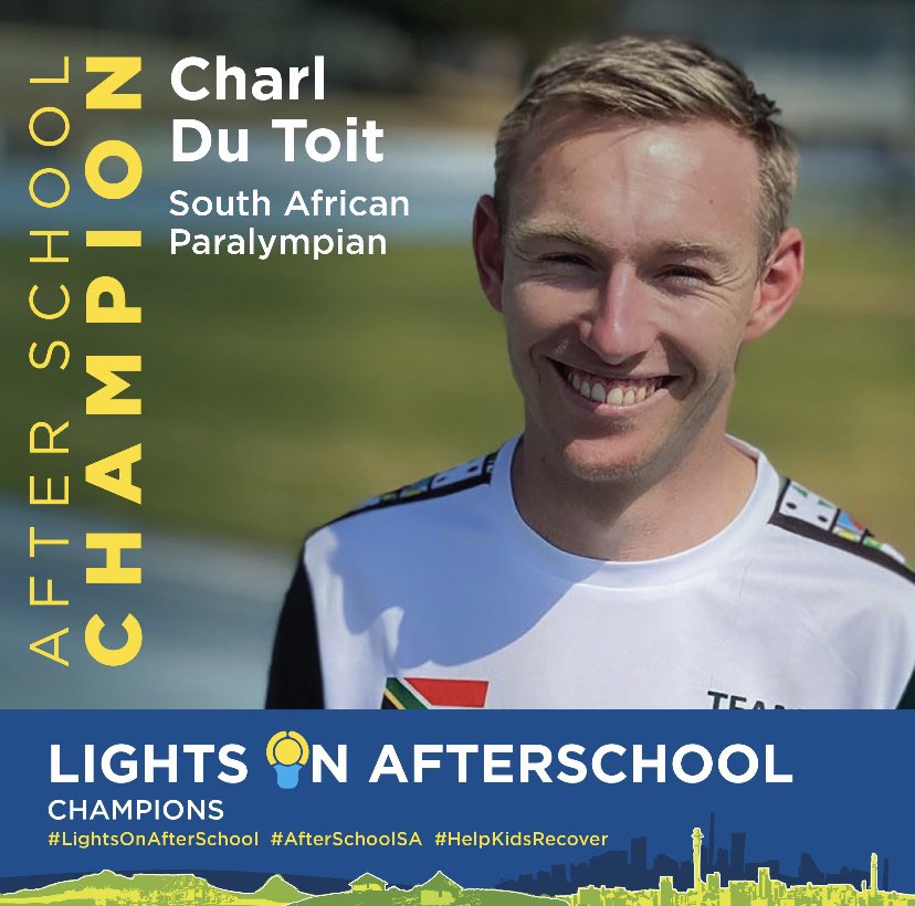 Charldutoit37's tweet photo. I am a proud #AfterSchoolSA Champion. These programmes continue to #HelpKidsRecover. That’s why I support #LightsOnAfterSchool! 

@theLearningT https://t.co/QB0WOLkx5U