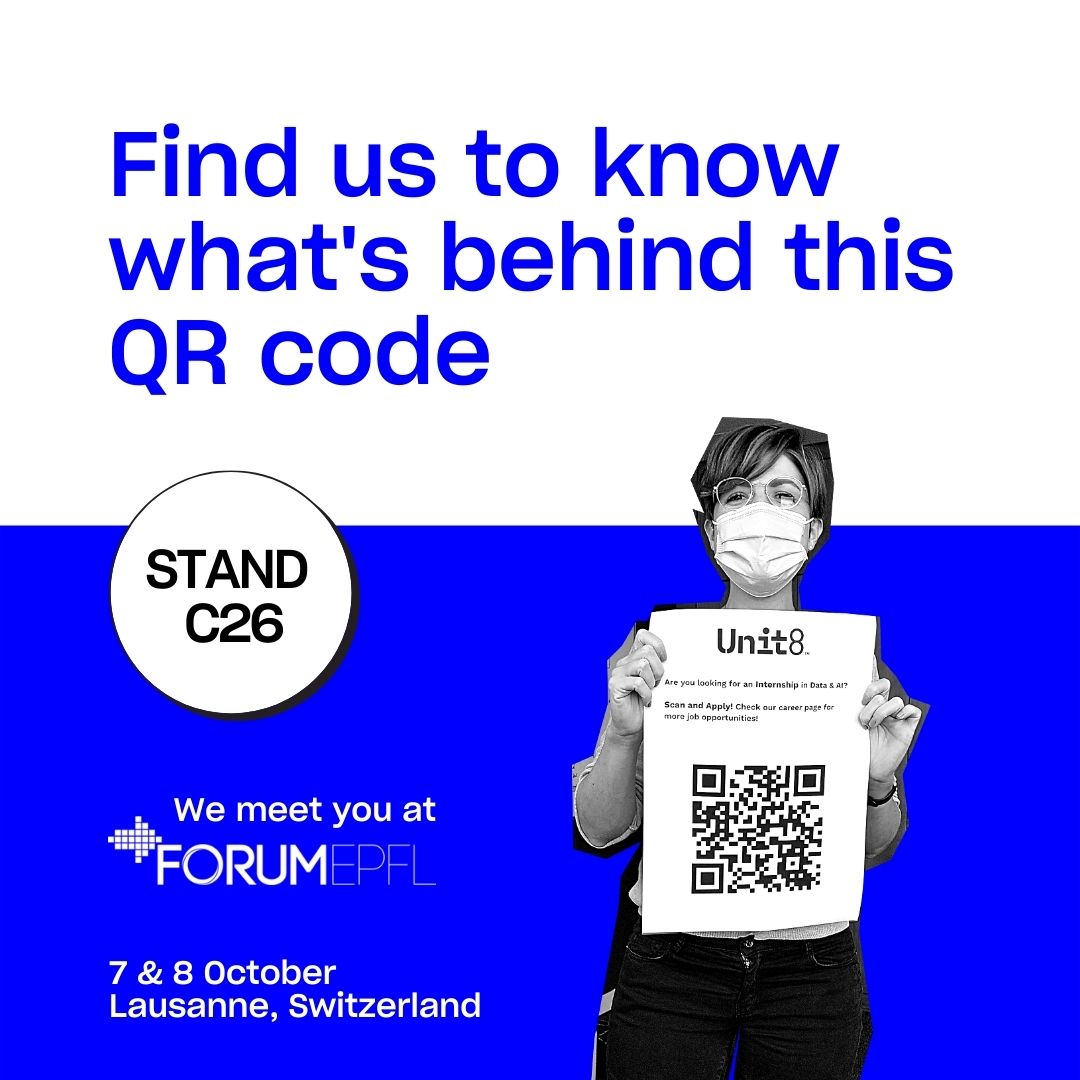 unit8co's tweet photo. Unit8 at the #ForumEPFL

It is today! Students and graduates, let's meet at the EPFL Forum, #Lausanne! If you are looking for the best opportunities to grow, look no further. Stand C26. 

You're welcome. https://t.co/bLq6aZEhD4
