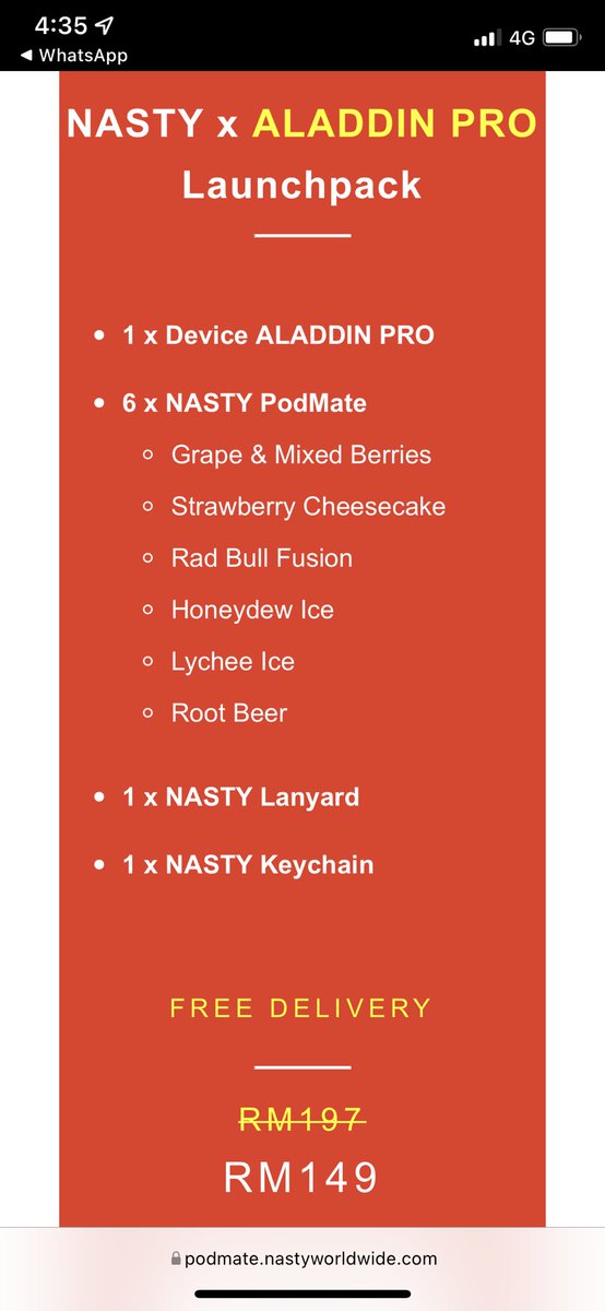 OwToTheZie's tweet photo. Ha tunggu apa lagi? Hanya 200units available. Baik korang beli cepat. Murah gila ni! Nak beli kat mana? Naah click je link aku bagi ni https://t.co/dQbpZBb3eZ
#PodMateMY
#NASTYMY https://t.co/c5GXEZYPhP