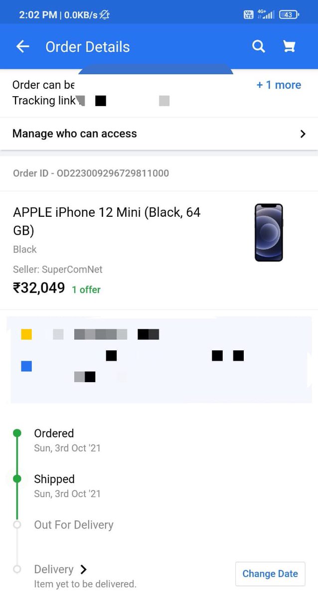 kundan235's tweet photo. @flipkartsupport my order was supposed to delivered on 5th October but there is no update regarding that. I don’t care what is happening at your end but I need my order in any case else you will need to pay increased price of my product if my order get canceled. #supercomnet https://t.co/ZgntEv988w