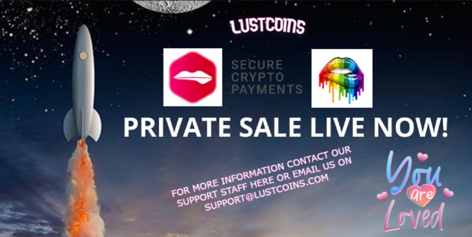 PRIVATE SALE STARTED #LUSTCOINS CONTACT US NOW FOR SPECIAL PRICES, UP TO 42% DISCOUNT ONLY UNTIL 18th of OCT. #BTC #Crypto #Sales #discount
