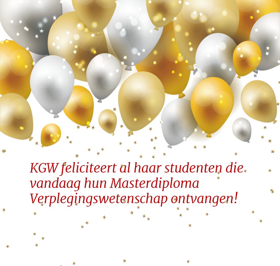 UU_KGW's tweet photo. Vandaag is het feest! KGW is ontzettend trots op al haar studenten #Verplegingswetenschap die vandaag hun Masterdiploma in ontvangst mogen nemen. Van harte gefeliciteerd!
#masteryourfuture #master #science #verpleegkunde #verpleegkundige #toekomstbestendig #nursing #zorg #msc https://t.co/aCuETVG5ZY