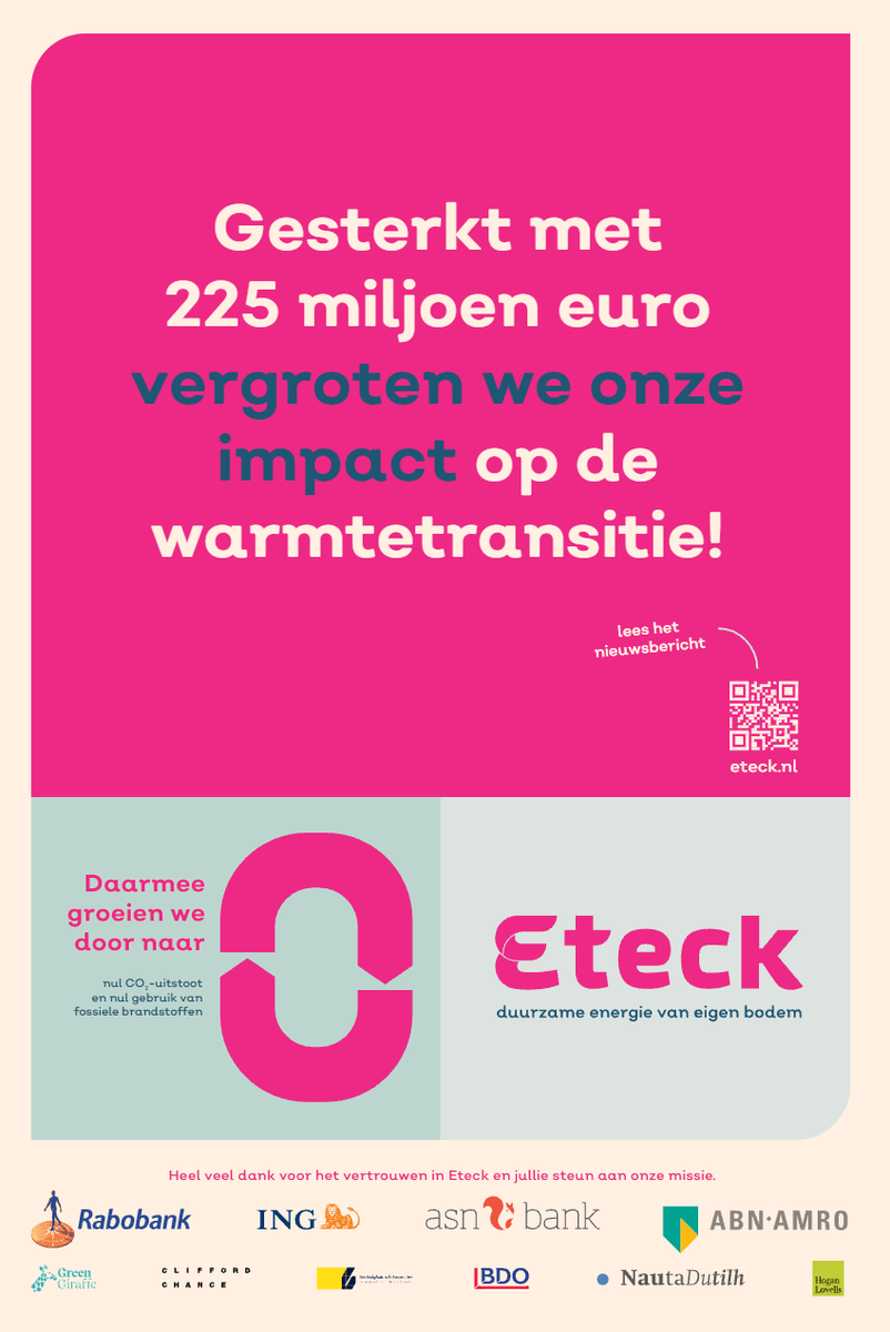 Pagina 4 in het FD vandaag. Gefeliciteerd <a href="/EteckEnergie/">EteckEnergie</a>! Trots om als <a href="/ABNAMRO/">ABN AMRO</a> samen met de andere banken deze groeiambitie in duurzame warmte te ondersteunen! #warmtenetten #wko #duurzamewarmte #klimaatakkoord