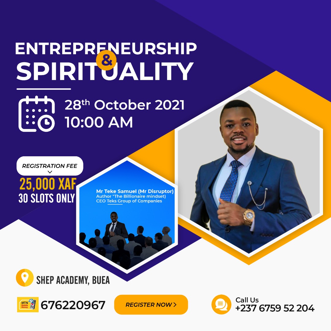 TekeSamuel1's tweet photo. Intelligence and smartness are vital in your journey as an entrepreneur but they aren't enough to place you among icons in the entrepreneurs' den.
Register now to secure a spot for yourself!

#Entrepreneurshipandspirituality
#SuccessGoals
#BillionaireMindset
#TekeSamuel https://t.co/X2p9fXCc4r