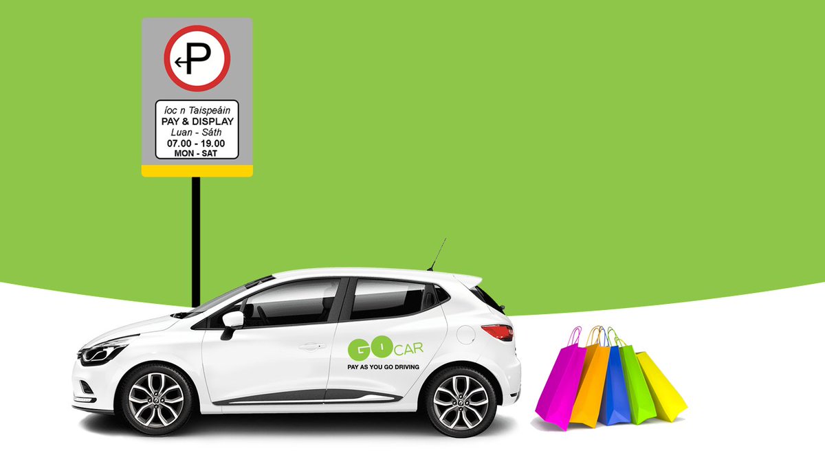 GoCarIreland's tweet photo. One of the perks of driving a GoCar is Free parking in any Dublin City Council &amp; DLR pay &amp; display spaces. No need to worry about topping up the ticket, we've got you covered 👌 https://t.co/JnjQNxtkbX