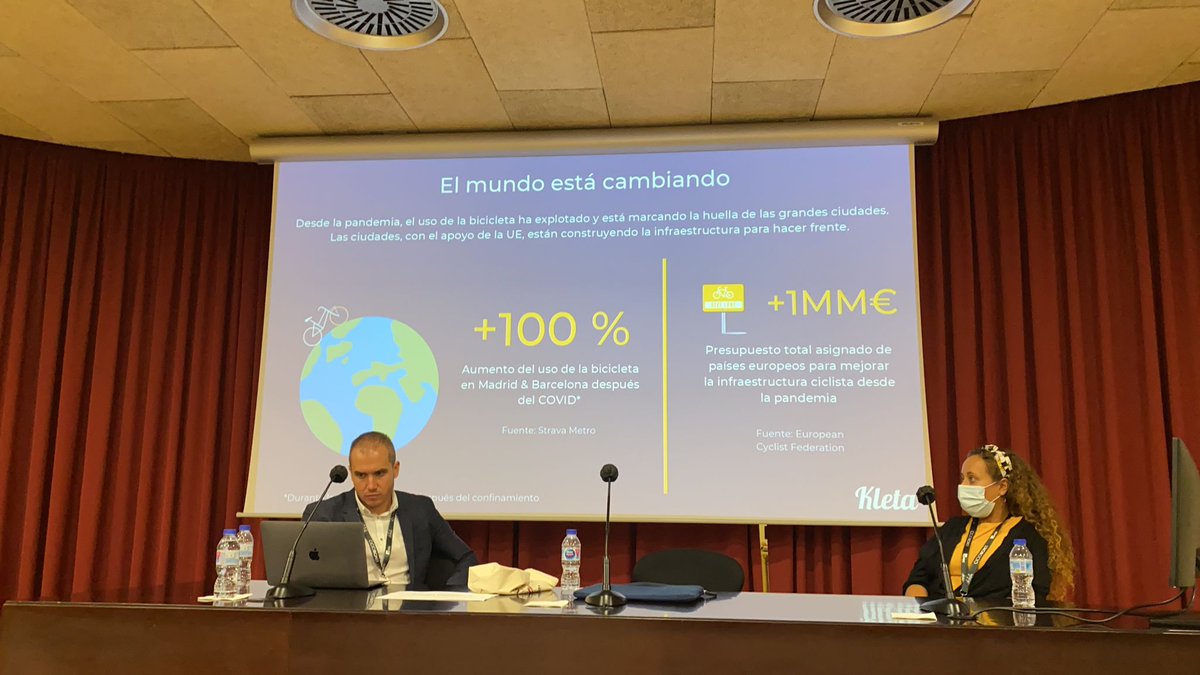 CicloBcn21's tweet image. Falk Siegel, #KLETA. 'La oportunidad de fomentar la cultura del uso de la bicicleta, desde el ámbito económico, como medio de transporte diario.'

#CICLOBCN21