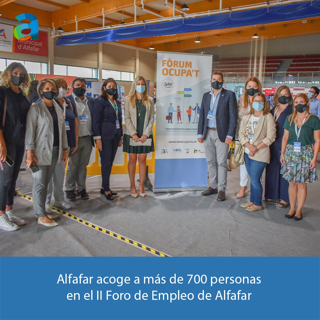 AytoAlfafar's tweet photo. ℹ️  Alfafar acoge a más de 700 personas en el II Foro de Empleo de Alfafar ℹ️  

#AlfafarCiutatDePersones 

ℹ️ Alfafar acull a més de 700 persones en el II Fòrum d'Ocupació d'Alfafar ℹ️

➕ INFO en https://t.co/KwKhoJ74Jd https://t.co/xK2kc9vcyi