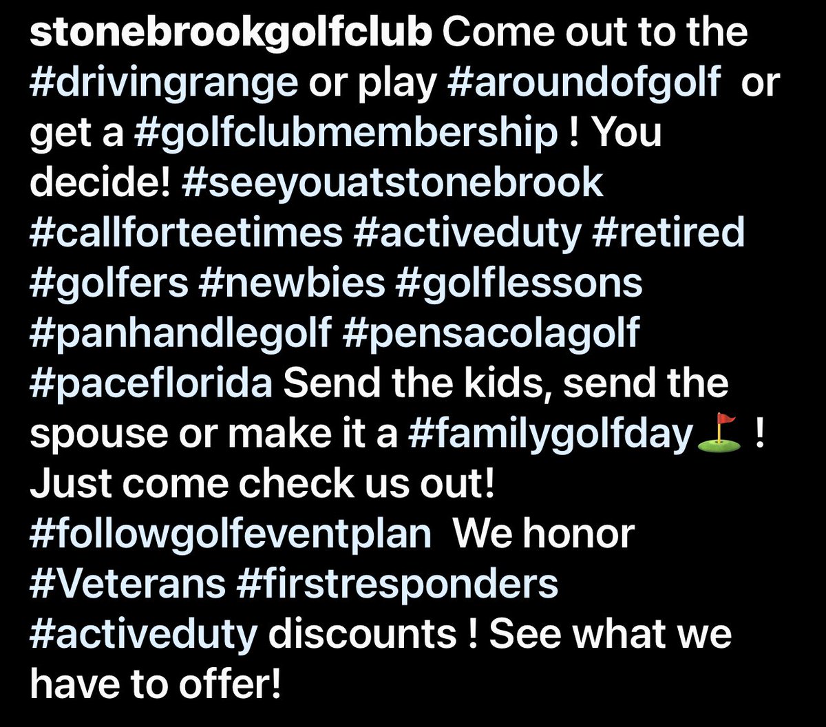 #seeyouatstonebrook #paceflorida #pensacolagolfcourses #golfers #floridagolfers #gulfcoastgolf #panhandlegolf #golftober #fallgolf #golfmembership #publicgolfcourses #retweet please! #BooWeekley #BubbaWatson stop by and see us!