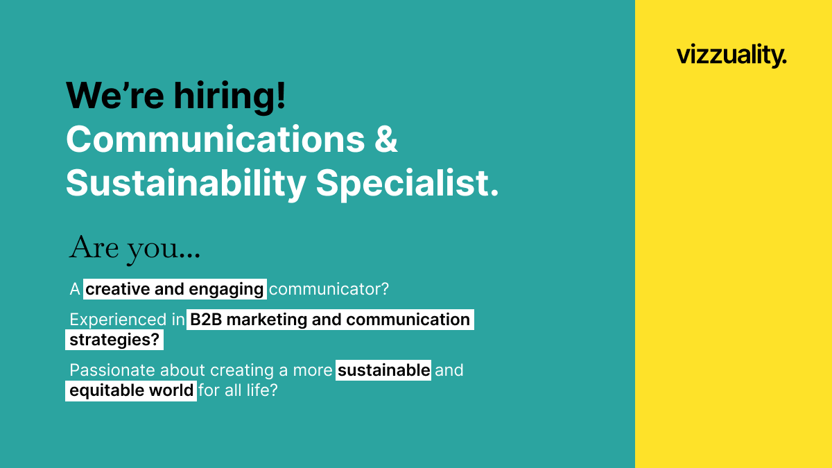 Vizzuality's tweet photo. We're #hiring!

Exciting opportunity for a Communications and Sustainability Specialist 👩‍💻🧑‍💻 

📍 Madrid / Remote based in Spain, Portugal or UK

🛠️ #B2BMarketing #CommunicationsStrategy

💚 Let’s make the world greener, fairer and more sustainable.

https://t.co/F5J1Bn9btm https://t.co/MBrt3qaK9n