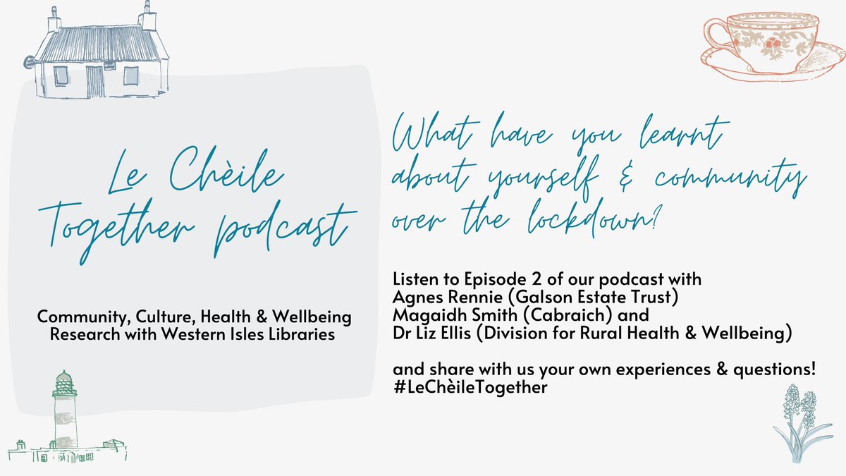WILibraries's tweet photo. What have you learnt about yourself and your community over lockdown?

Listen to episode 2 of our Le Cheile/Together podcast and share in the conversation - https://t.co/rajDz1gEER

#LeCheileTogether @SradagCreative @ScienceCeilidh @CarnegieUKTrust #EngagingLibraries https://t.co/spzPlSpPWu