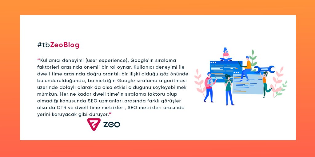 zeoagency's tweet image. 📆 SEO ekibimizin 2021 SEO Trendleri Rehberi başlığı altında dwell time ve UX (kullanıcı deneyimi) gibi önemli noktaları yazdığı blog yazısını okumak için 👇
zeo.org/tr/blog/2021-s… 

#dwelltime #ux #tbZeoBlog