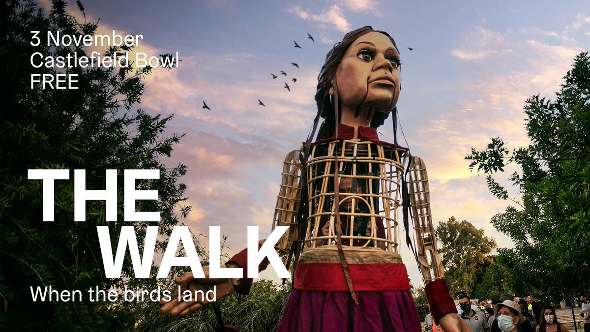 Manchester! Are you ready to welcome #LittleAmal to our city?

Little Amal finally arrives in Manchester in November for a new life in a new home. Following the prelude at #MIF21, we’re delighted to host the powerful finale of The Walk with a special evening of welcome for her.