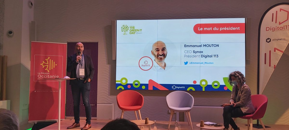 CFernique's tweet photo. Ouverture du #GreenITDay à la @Cite_eco #Montpellier et aussi en live sur https://t.co/3FgT7t1cHU
Ce matin keynote et table ronde, cet après midi 9 ateliers distanciels 
#NumResp #GreeniIT https://t.co/bZf0fAptjo