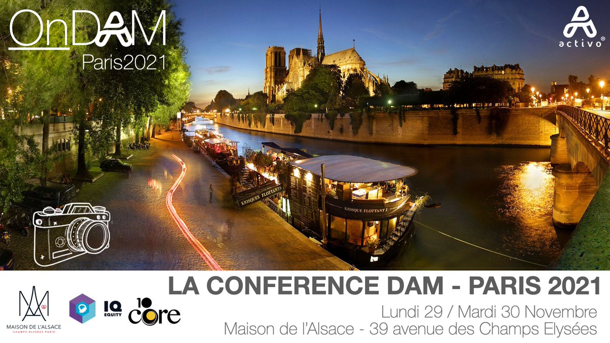 fsanuy's tweet photo. Ca y est nous y sommes ! @ACTIVO_DAM_PIM ouvre les inscriptions à la première conférence dédiée 100% au #DAM en France, à Paris au coeur des marques, agences, institutionnels, musées...de l'expérience client. 

#customerjourney #event  #roi
https://t.co/7MZcAs40Rc https://t.co/CCZqfK8awW