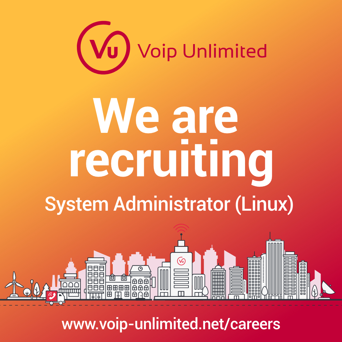 Fancy joining our friendly team? With fantastic perks, a like-minded technical team and competitive salary, this could be the new perfect fit for you! 

voip-unlimited.net/about/careers/

#techjobs #dorsetjobs #poolejobs #recruitment #VoIP #jobvacancy #recruiting #southcoast #career