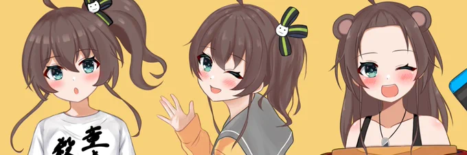 最近描いたまつりちゃんでヘッダー作った(タップ推奨)
#祭絵 
