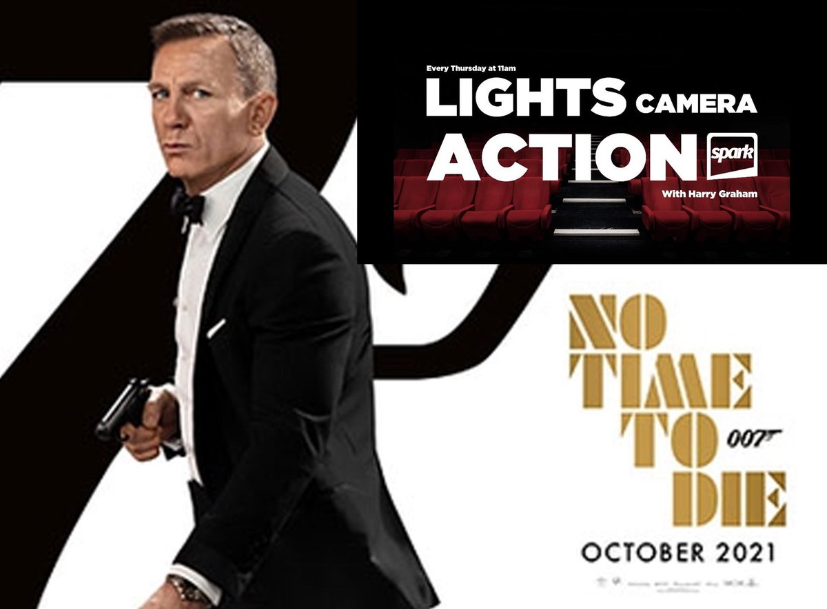 Daniel Craig is back as James Bond in #Notimetodie currently playing in cinemas now. <a href="/harrygraham379/">Harry Graham</a> reviews the long awaited 25th #JamesBond film on #lightscameraaction this morning from 11am-12pm.

📻 107FM
🔗 sparksunderland.com
📲 <a href="/uniwaves_/">UniWAVES</a> 
🗣 “play Spark Sunderland”