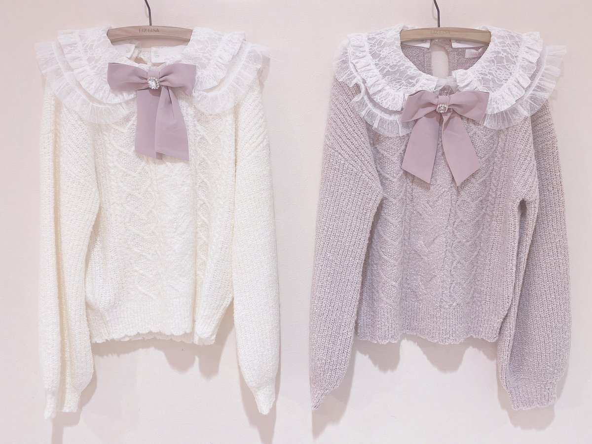 ⑅୨୧ 新宿ALTA店♡新作item ୨୧⑅* 大きめのレース襟にビジュー付