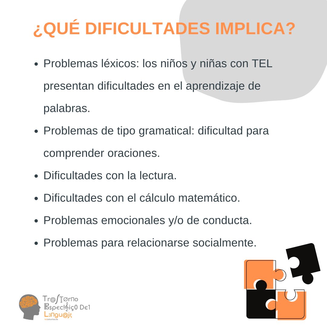 TELASTURIAS's tweet photo. ¿Qué es el TEL/TDL? ¿Qué dificultades presenta? ¿Cuáles son los signos de alerta? La importancia del diagnóstico precoz y el asociacionismo. Hilo 👇🏼
#movimientoTEL #atelas #TELenguaje #TEL #TDL https://t.co/ZXEQUXd85o