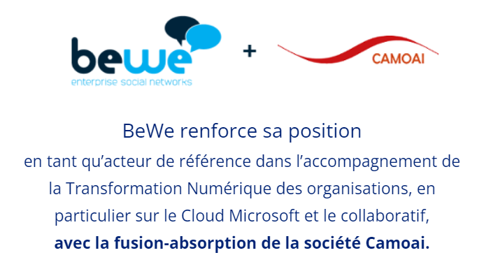 BeweESN's tweet photo. 📣ANNONCE ! @BeweESN annonce la fusion – absorption de la société @Camoai_comm, #ESN basée dans les Hauts de France et en Île-de-France !
Pour plus d'informations : https://t.co/uXW4H9YU43 https://t.co/8XClDBbP4u