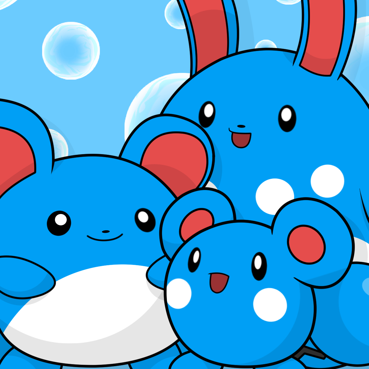 エル 21 7 31 マリルリ姉妹 ルリリ マリル マリルリ イラスト T Co Xymwjyfuq2 Twitter