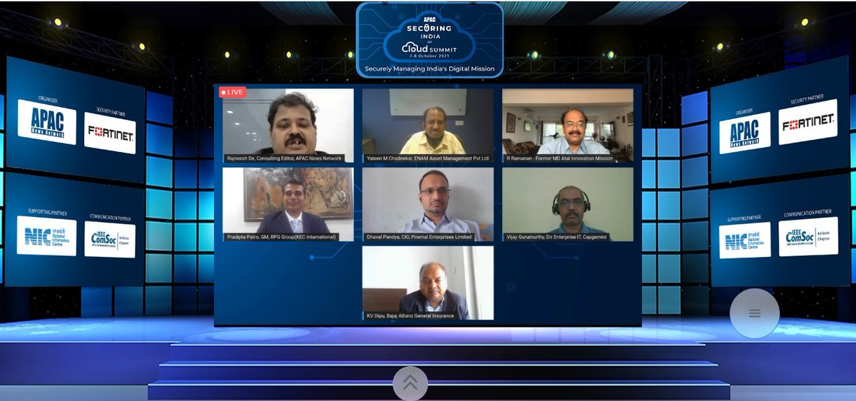Apacnewsnetwork's tweet photo. Panel Discussion on From On-Prem to the Edge: Innovation, Insight, Cost & Risk at 'APAC Securing India on Cloud Summit.'
#APACinnovations #APACsecurity https://t.co/PsjwysIYKp