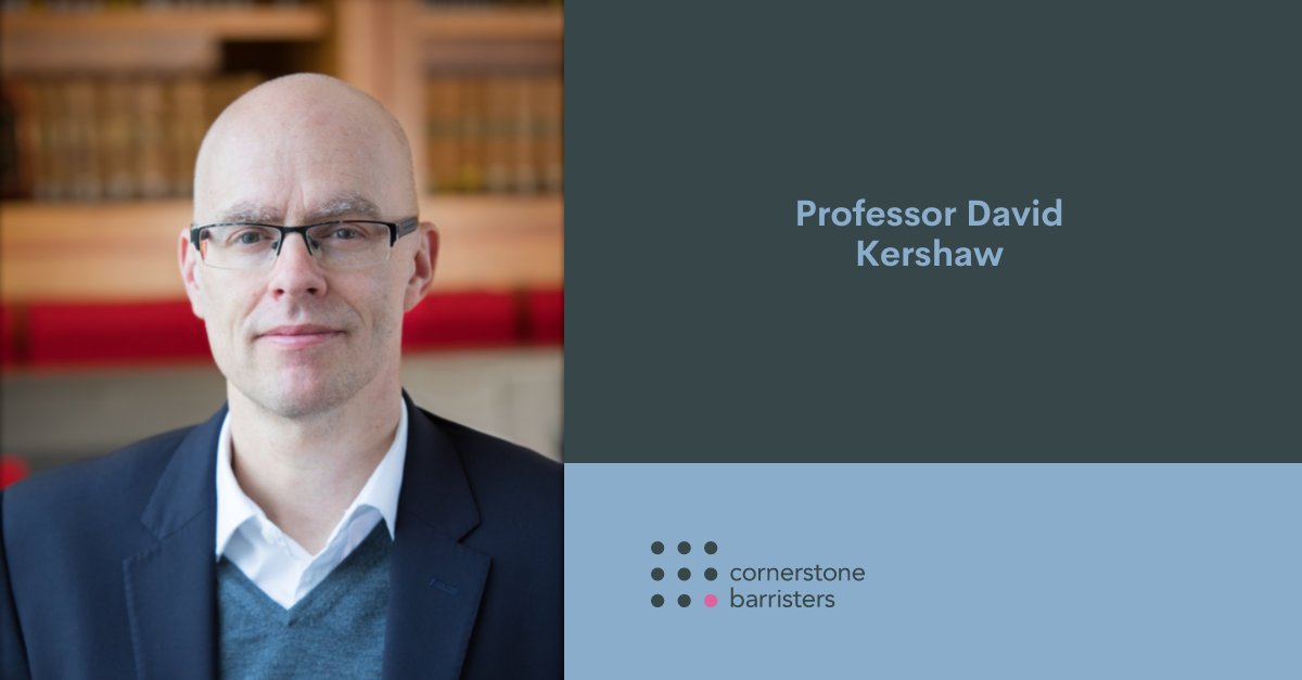 We're thrilled to welcome Prof. David Kershaw as an associate tenant specialising in Corporate Law. David is currently the Dean &amp; Professor of Law at London School of Economics &amp; Political Science &amp; the General Editor of <a href="/ModernLRev/">Modern Law Review</a> lnkd.in/dpAEZYDe #corporatelaw <a href="/LSEnews/">LSE</a>
