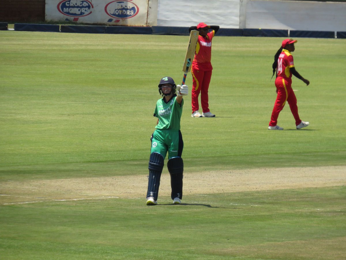 IrishWomensCric's tweet photo. Congratulations to Leah Paul on her maiden half century in international cricket! 👏☘️

@HanleyEnergy | #BackingGreen ☘️🏏 https://t.co/Ry434GqhBd
