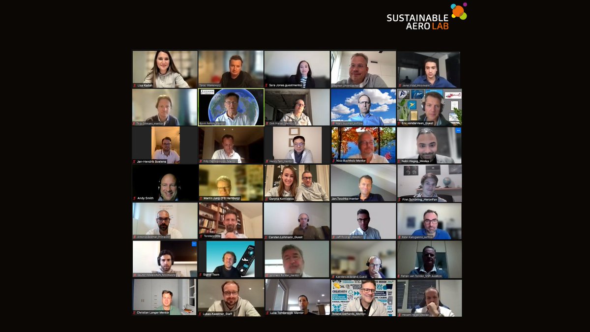 aero_lab's tweet photo. What a Lab Session!
Our mentors worked for 6+ hours -meeting with 9 #aerospace #startups and defining their strategic objectives!
#NoBoring pitches, deep discussions on aviation #sustainability concepts,5 timezones at the same moment -that’s what the Lab sessions are all about. https://t.co/QcEQWodTtL