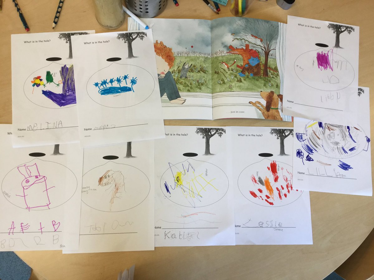 LittleLeighSch's tweet photo. Another exciting adventure in our Reception class! We have been considering what creature might be living under our deck. @LiteracyCounts1 #readtowrite #hookforlearning #eyfs #thesomething https://t.co/Xw2dS4wH7y