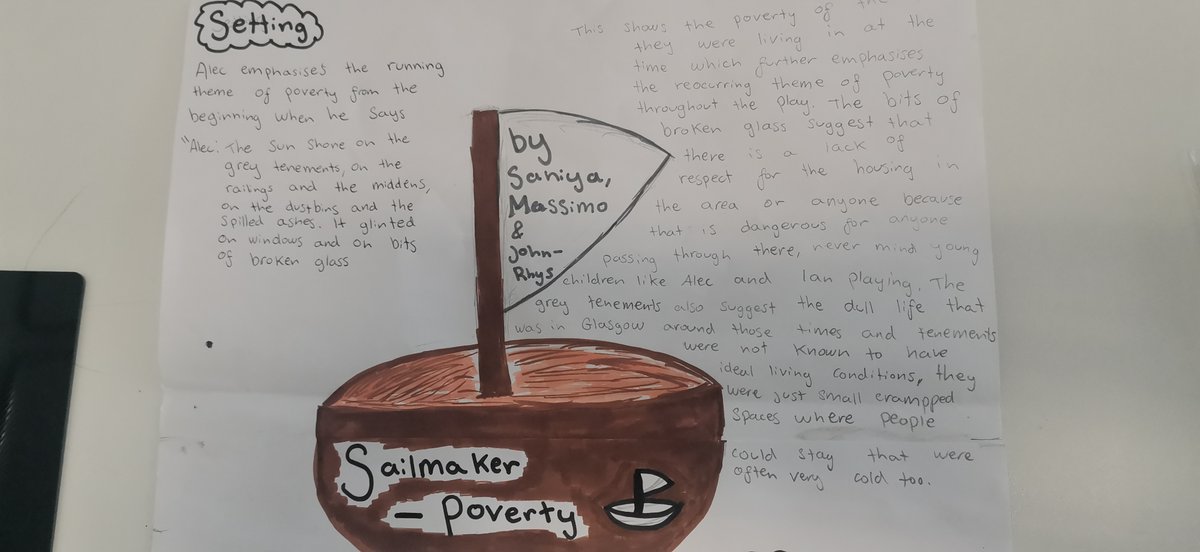 EnglishQhs's tweet photo. Well done to Mr Caldicott's N5 class for producing some magnificent mindmaps on Sailmaker #Scottishsettexts #learningisfun https://t.co/POegoqKl6g