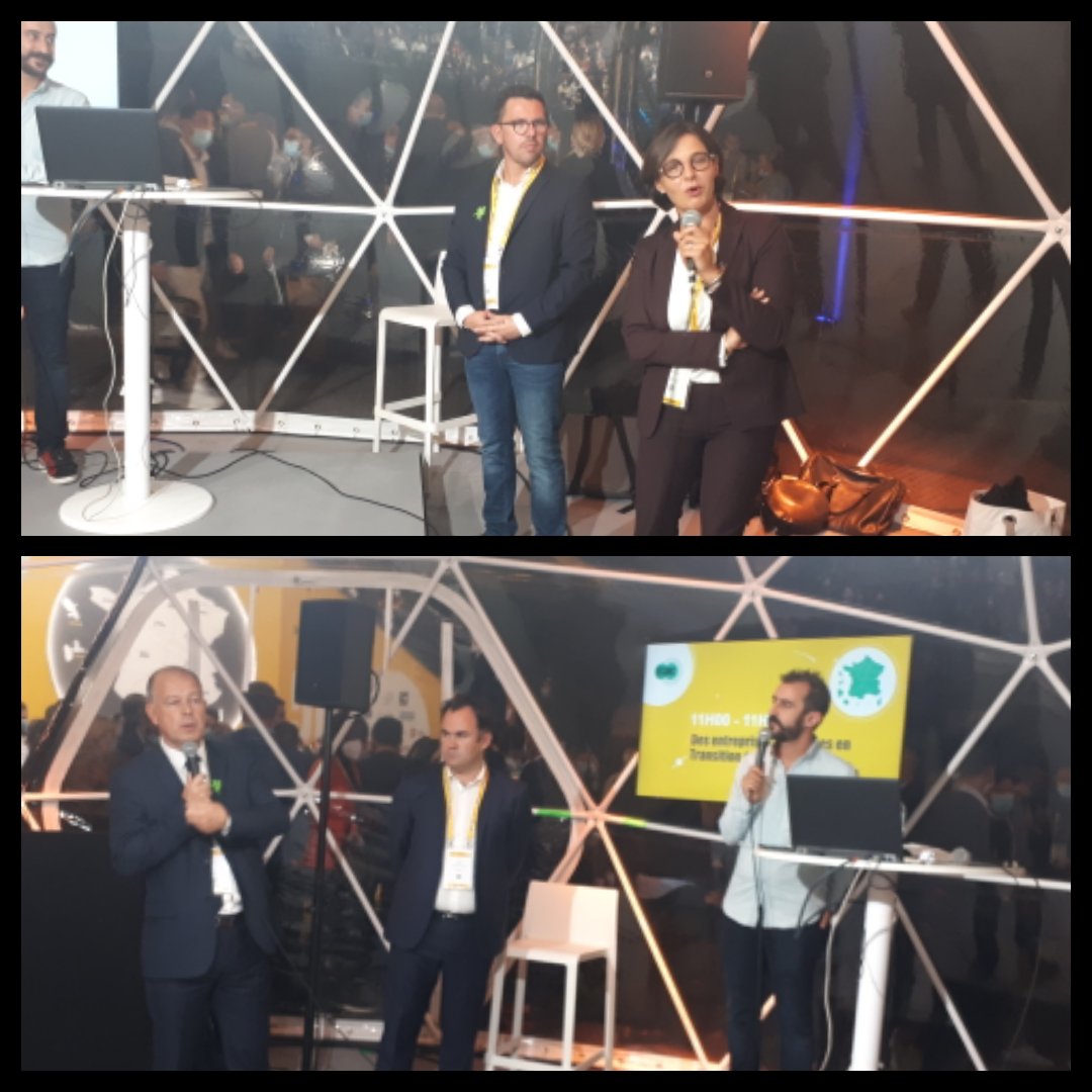 La #TransitionEcologique au coeur de la stratégie de la <a href="/regionbretagne/">Région Bretagne</a> à #Big2021 <a href="/Bpifrance/">Bpifrance</a> avec Laurence Fortin et  des entrepreneurs à la pointe de l'#innovation <a href="/GUYOTenvironnem/">GUYOT ENVIRONNEMENT</a> et Mytilimer