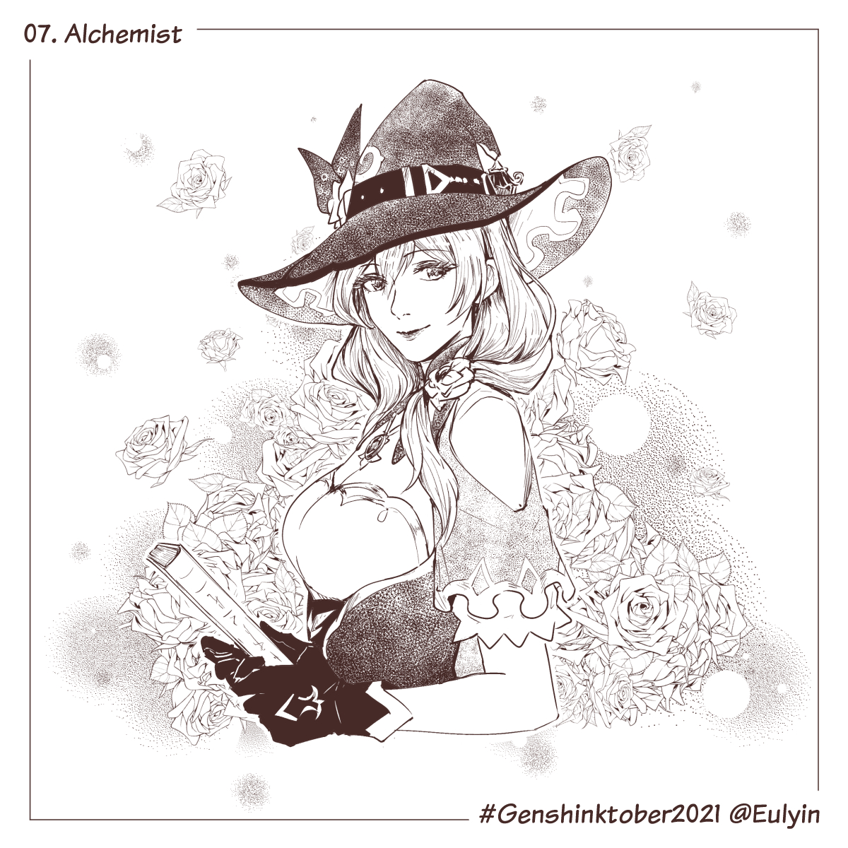 [Day 07 Alchemist]
--

Lisa is an alchemist too right XD
I do like the character, but sad, her kit in the game doesn't really suit me 🥲 