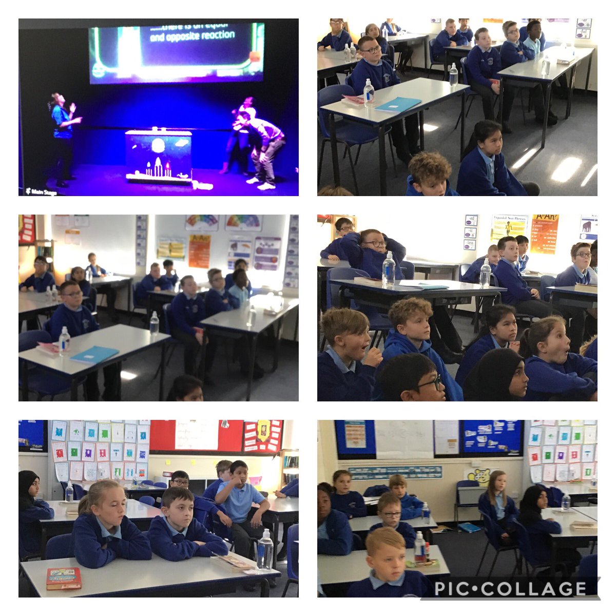 EMCPSNEWCASTLE's tweet image. Y5M joined a live zoom stem fest lesson about rockets as part of space week  #STEMFestinSpace