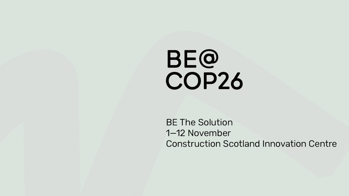 BE_STbuild's tweet photo. We’re excited to be opening our doors during #COP26 as we transform our Innovation Factory into an exciting hub of inspiration, learning and action for the built environment to accelerate to zero.

BE the solution and follow the link for more: https://t.co/GiZQWf1qVl

#BEatCOP26 https://t.co/pb4p1jNIhc