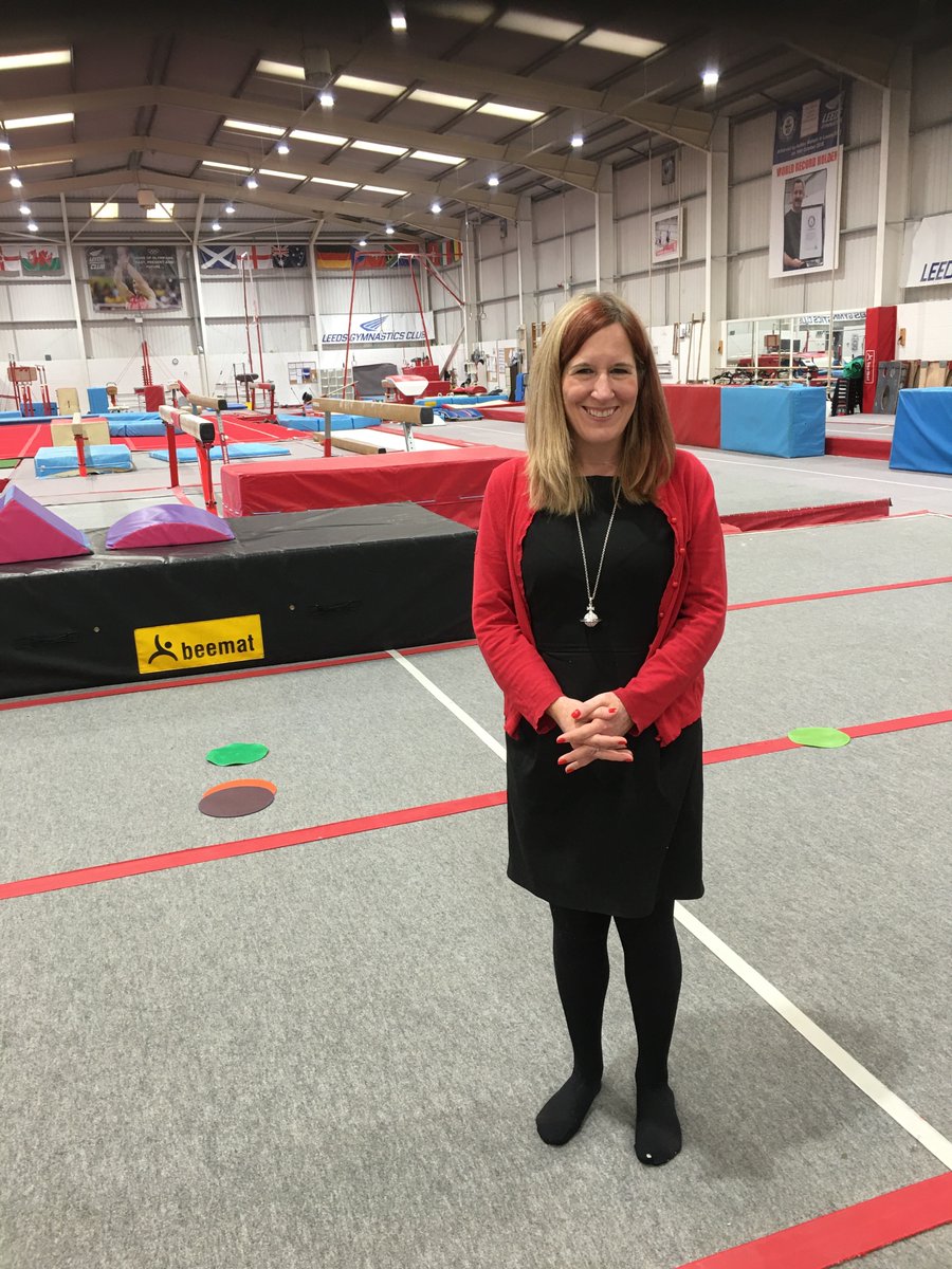 TherapeuticTeam's tweet photo. Lovely to have @FionaVenner, our Leeds cabinet member for children's social care at LEAPlets with us yesterday morning. A record 23 children and their foster carers joined us  ‐ which is fantastic! Thank you Emily @leedsgymnastics 😀 https://t.co/kBOukbzpsF