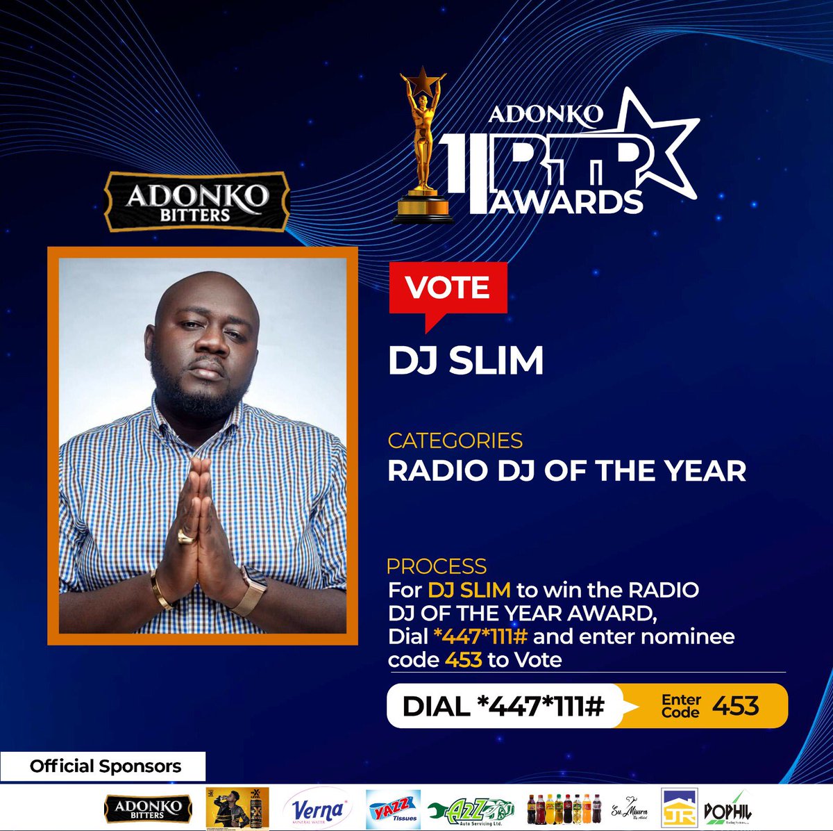 DjSlimPP's tweet photo. He is the radio king for the young and the young at heart “The radio god @djsliming ” back to back music selector and the freshest young old gee gets three solid nominations at the Adonko rtp awards. NOW PICK UP YOUR PHONE aNd let’s do this for the culture,this must come home. https://t.co/xFlrwYUyYy
