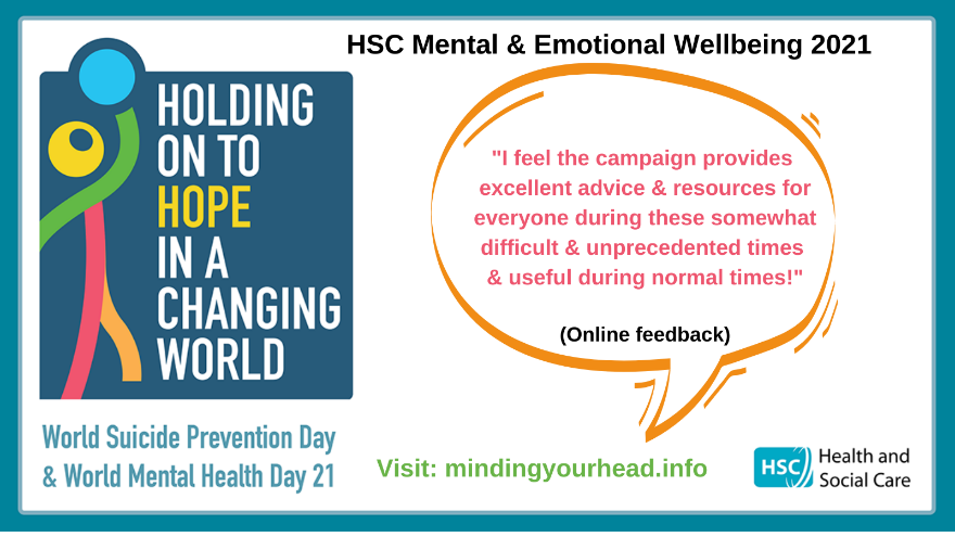 NIAS999's tweet photo. In the final week of the #HoldingOntoHope21 HSC mental & emotional wellbeing campaign
Why not visit https://t.co/r0ZVVsuglu to access the online Interactive Campaign Pack full of support info and advice.
#WMHD21 #COVIDWellbeingNI #HelplinesNI #Take5Steps https://t.co/tpNCc2RqlB