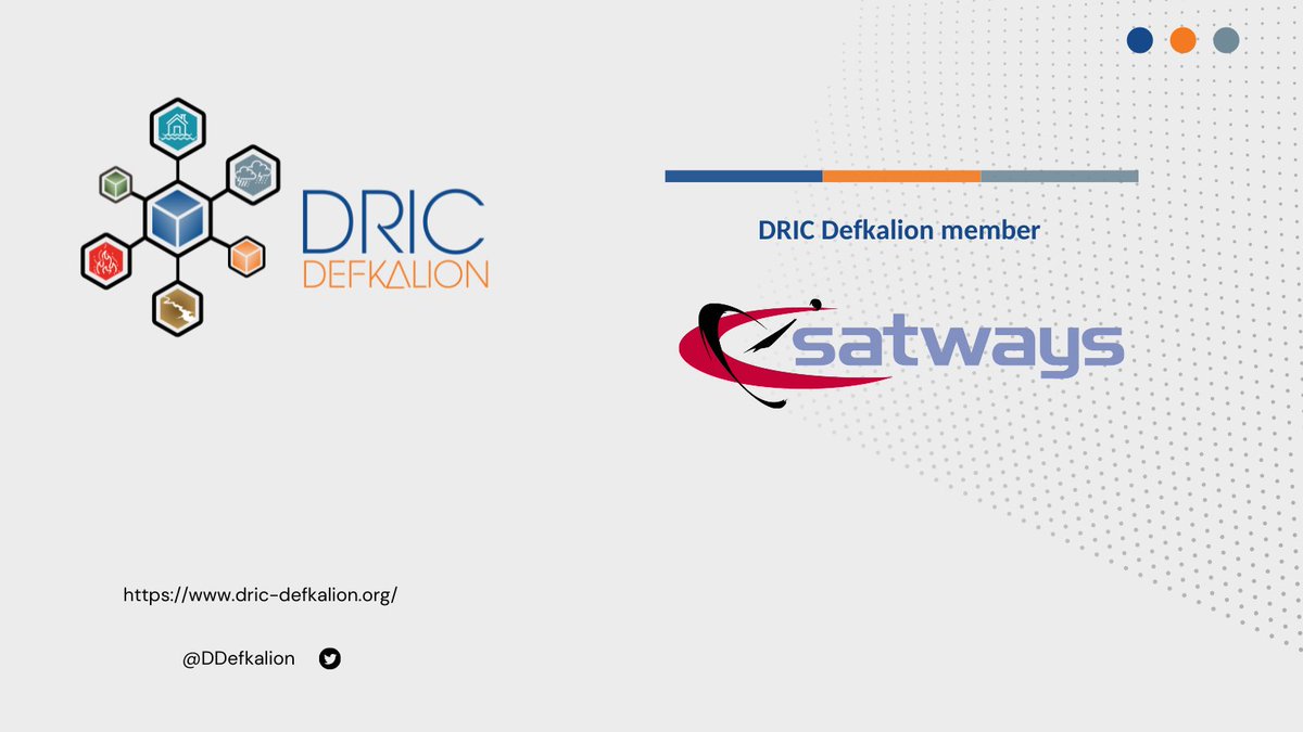 Our member from @SatwaysLtd develops integrated #geospatial command & control & situation awareness solutions for #Governments & #businesses around the world to make better & faster operational decisions. Looking forward to working together achieving @DDefkalion's goals!