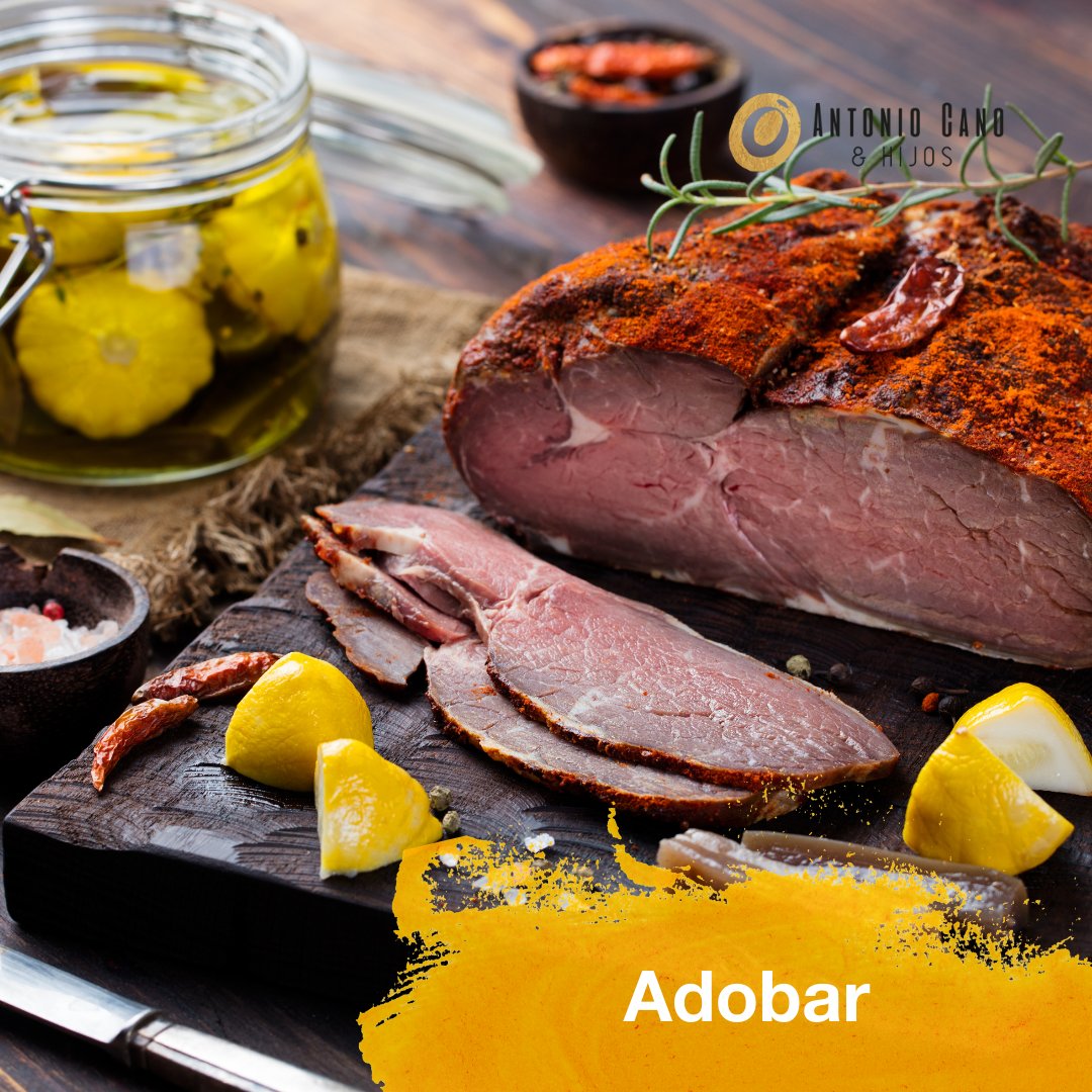 oleocano's tweet photo. 🍳👩‍🍳 Técnicas culinarias con #AOVE

#ADOBAR: Técnica en la que se sumerge carne o pescado en un elemento líquido, compuesto por especias, AOVE, líquido espirituoso… durante un tiempo más o menos prolongado.

¿Vosotros, qué platos habéis preparado así?

➡ https://t.co/13nEizj8v9 https://t.co/YSHEpGglUb