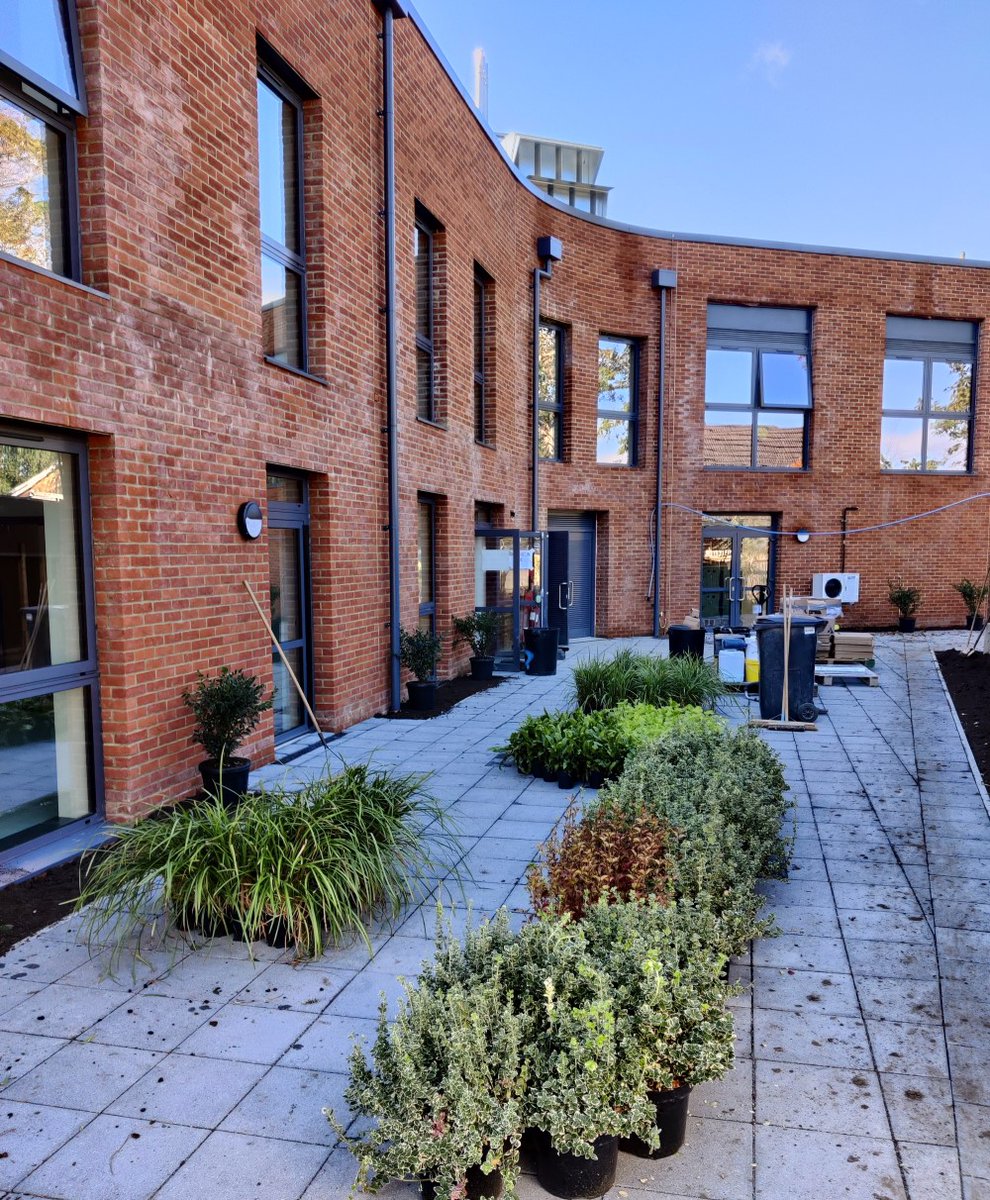 The new #seniorschool building was adorned with plants yesterday! 🌿 If you're looking at options for Year 7, 8 or 9 in Sept 22 then register for our open morning on 6th Nov and enjoy a tour: bit.ly/3mA53ZZ 💥 #CrosfieldsSeniorSchool #CrosfieldstoSixteen #RdgUK #Woky