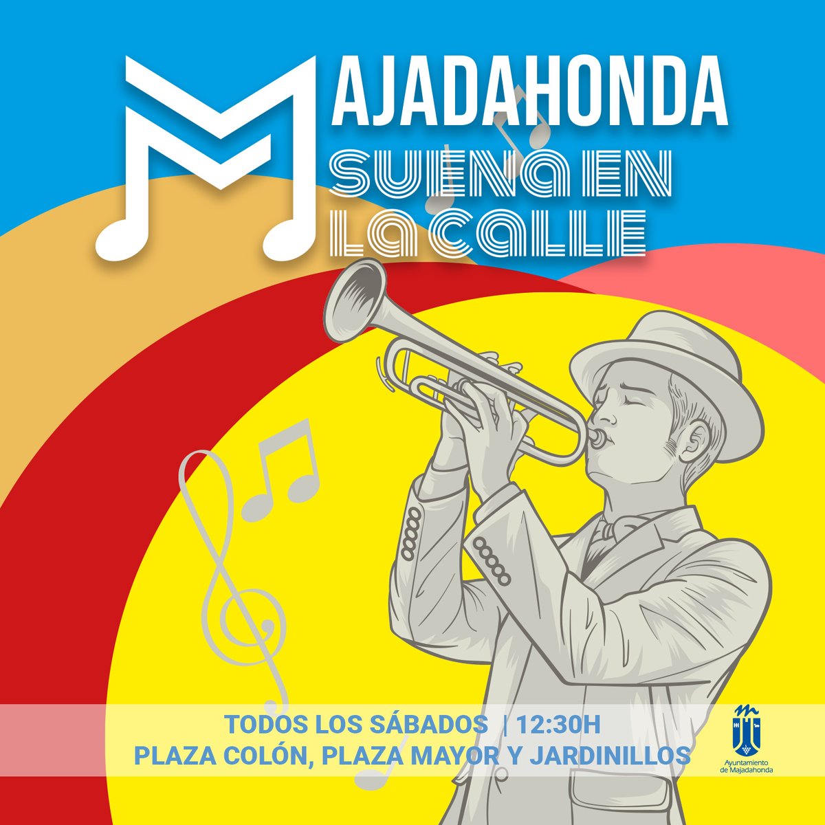🎻🎶🎷Las plazas del centro de #Majadahonda tendrán conciertos en la calle todos los sábados

#MajadahondaSuenaEnLaCalle 
📆 A partir del 9 de octubre
⏰ De 12:30h a 14:30h
📍 Plazas de Colón, Mayor y Jardinillos

Te lo contamos👇
🔗 cutt.ly/QENk87O