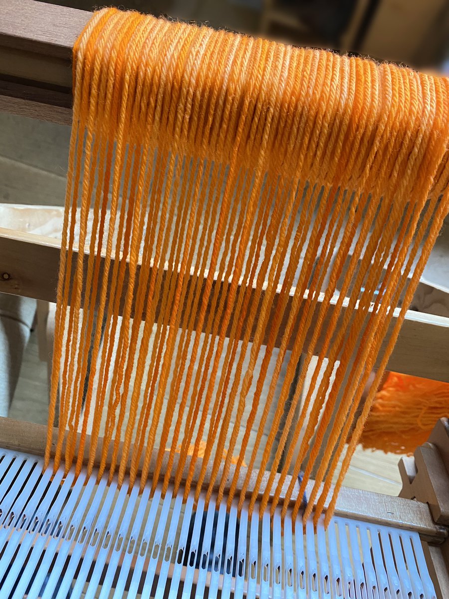 Justtextiles's tweet photo. Hand-dyed orange for a neckwarmer on the smallest loom.
Always a great colour to hand-weave, nice and cheery!
https://t.co/ZAgRzUqJ8O
#orange #britishwoolweek #britishwool #handmade https://t.co/QlDoDzHLH8