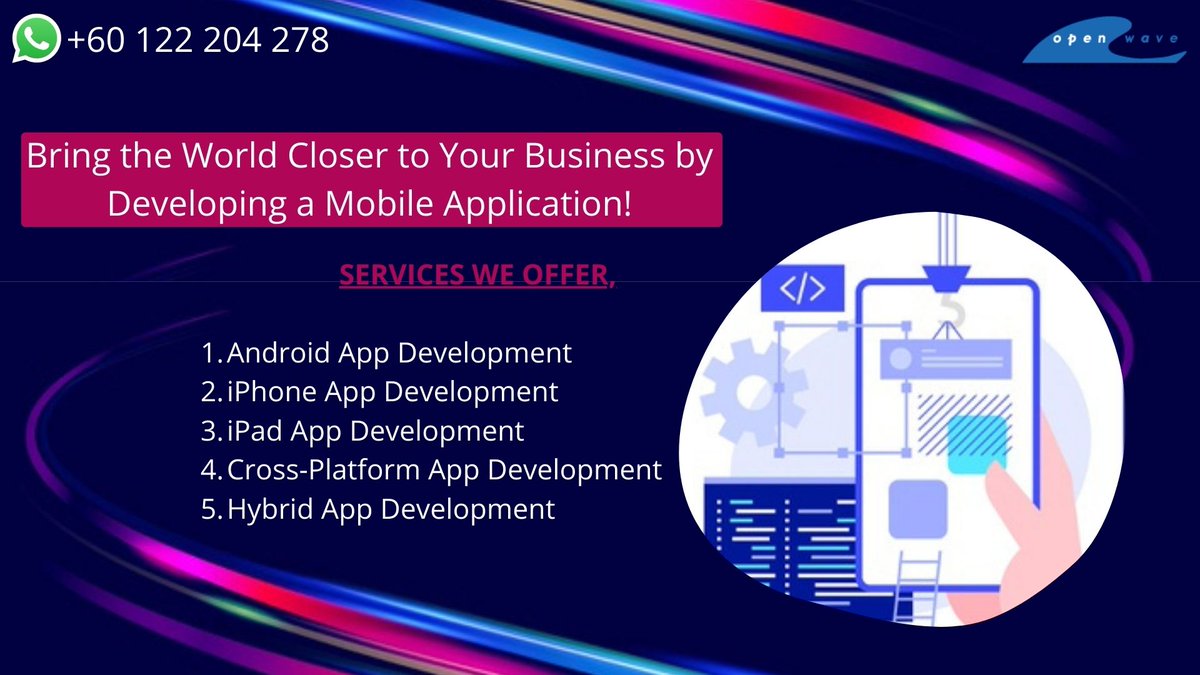 Desire to develop a faster and cost-effective mobile app for your business? Openwave #mobileapp experts in Malaysia turn your idea into an app by using award-winning technology. If interested, grab a quote now! bit.ly/2GBryY4